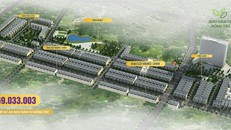 Phối cảnh tổng thể dự án Khu dân cư Đông Tây (huyện Phổ Yên, tỉnh Thái Nguyên).
