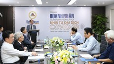 Toàn cảnh tọa đàm: Doanh nhân và trách nhiệm xã hội nhìn từ đại dịch Covid-19.