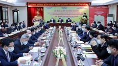 Toàn cảnh lễ ra mắt cuốn sách “Một số vấn đề lý luận và thực tiễn về chủ nghĩa xã hội và con đường đi lên chủ nghĩa xã hội ở Việt Nam” của Tổng Bí thư Nguyễn Phú Trọng.