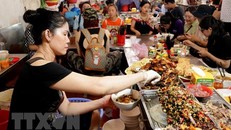Bánh đa cua, một món ngon phải thưởng thức khi đến với Hải Phòng. (Ảnh: Minh Thu/TTXVN)