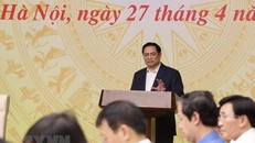 Thủ tướng Phạm Minh Chính phát biểu chỉ đạo. (Ảnh: Lâm Khánh/TTXVN)