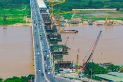 Cầu Vĩnh Tuy 2 đang trong những gói thầu cuối cùng, khi hoàn thiện sẽ rút ngắn khoảng cách giữa phía Đông với vùng nội đô cũ Hà Nội.