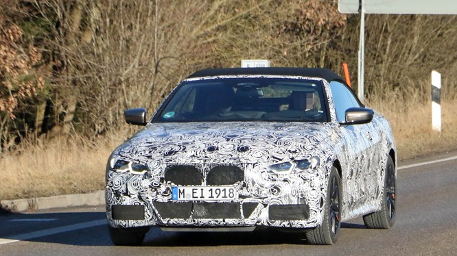 BMW 4 Series Convertible lộ diện ảnh thử nghiệm mới nhất