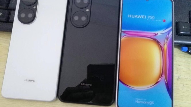 Hình ảnh thực tế của Huawei P50 với thiết kế camera 'Dual-Lôp'