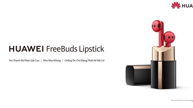 Huawei ra mắt tai nghe FreeBuds Lipstick phiên bản giới hạn
