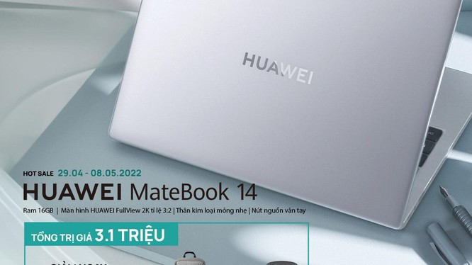 Huawei tung phiên Bản MateBook 14 mới với vi xử lý AMD