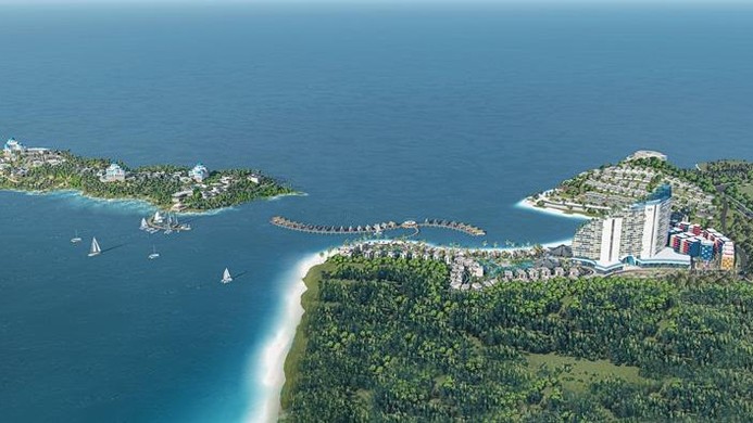 Phối cảnh tổng thể hai dự án BĐS nghỉ dưỡng 5-6* tại thị xã Sông Cầu - Phú Yên