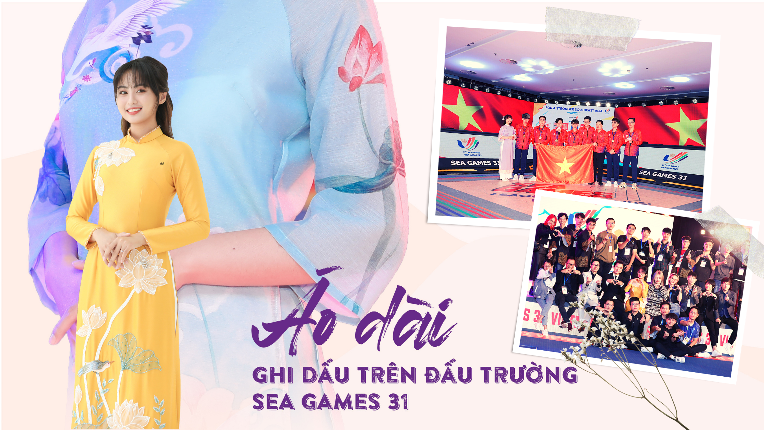 Áo dài Việt Nam ghi dấu trên đấu trường SEA Games 31
