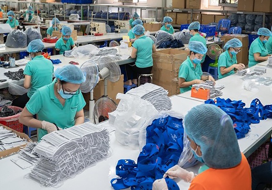 Năng lực sản xuất khẩu trang vải của Việt Nam rất lớn.
