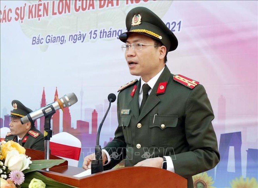 Đại tá Nguyễn Quốc Toản - Giám đốc Công an tỉnh Bắc Giang ra mệnh lệnh thực hiện đợt cao điểm. 