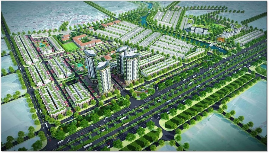 Phối cảnh dự án Khu đô thị mới CEO Mê Linh.