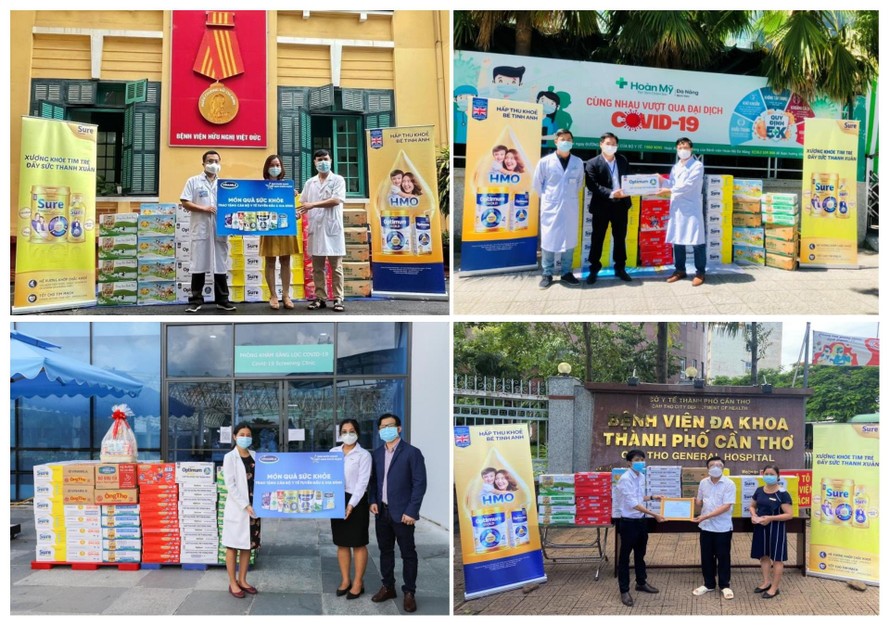 Chuỗi hoạt động được Vinamilk triển khai trên cả nước với thông điệp “Tuyến đầu khỏe mạnh, Việt Nam khỏe mạnh”.