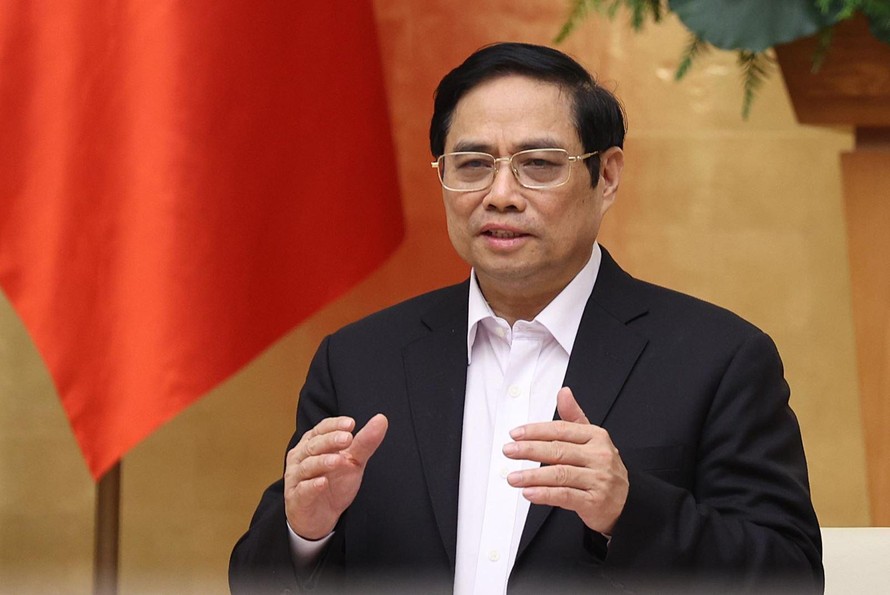 Thủ tướng Chính phủ Phạm Minh Chính phát biểu. Ảnh: Dương Giang/TTXVN