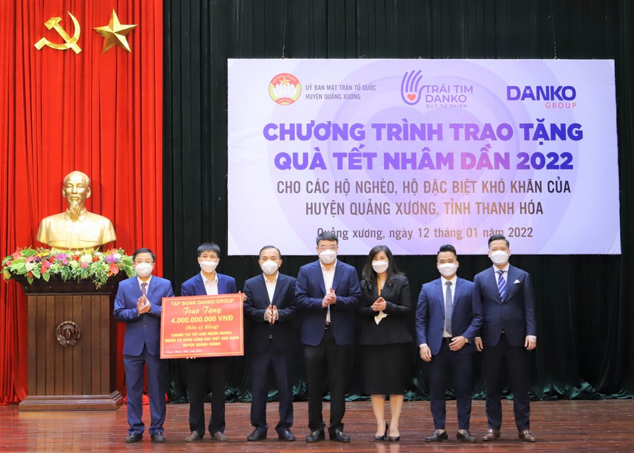 Danko Group tặng hơn 4 tỷ đồng quà Tết cho các hộ nghèo, đặc biệt khó khăn tại Thanh Hoá