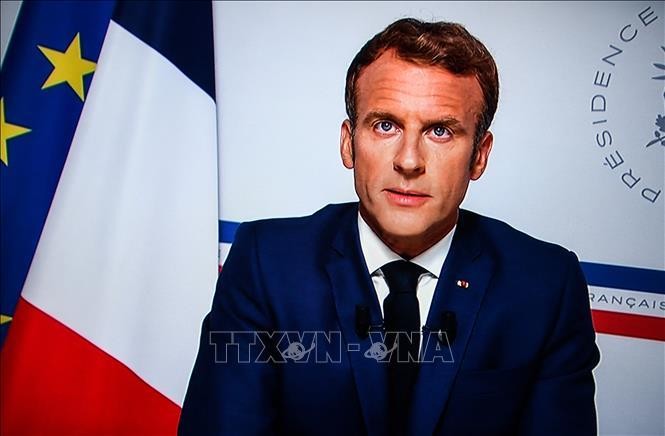 Tổng thống Pháp Emmanuel Macron là một trong những lãnh đạo châu Âu chưa sẵn sàng trừng phạt Nga. Ảnh: AFP/TTXVN