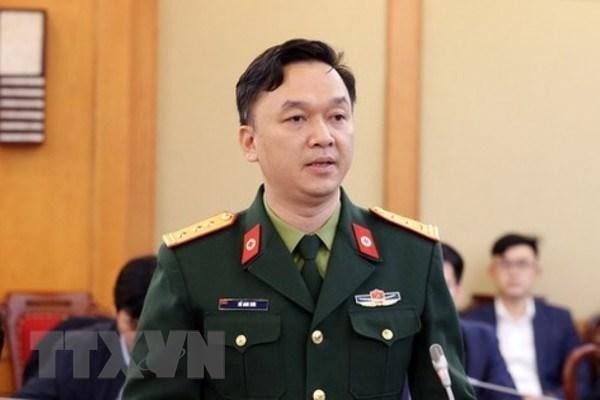 Thượng tá Hồ Anh Sơn, Phó Giám đốc Viện Nghiên cứu Y dược học quân sự-Học viện Quân y. (Ảnh: TTXVN/phát) 