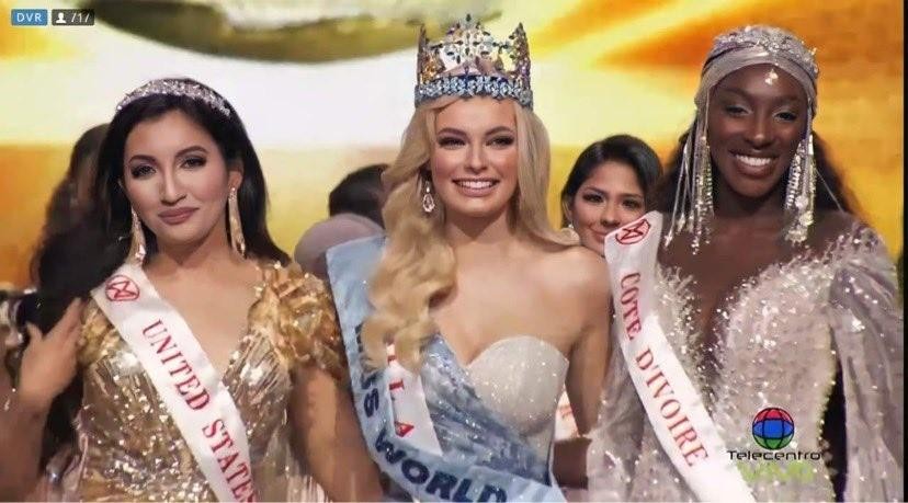 Người đẹp Ba Lan (giữa) đăng quang Hoa hậu Thế giới 2021 (Miss World 2021).