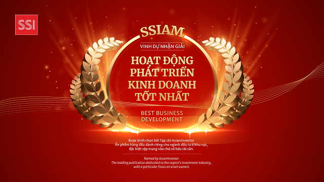 SSIAM nhận giải thưởng 'Hoạt động phát triển kinh doanh tốt nhất' châu Á - Thái Bình Dương 