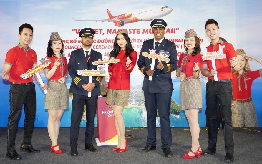 Vietjet công bố và khai trương thêm 4 đường bay kết nối các điểm đến hàng đầu của hai nước Việt Nam và Ấn Độ, bao gồm Tp.Hồ Chí Minh/Hà Nội - Mumbai và Phú Quốc - New Delhi/Mumbai. 