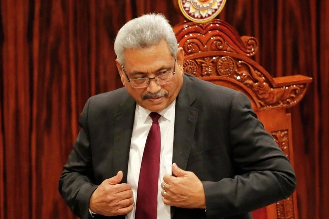 Tổng thống Sri Lanka Rajapaksa sẽ từ chức vào ngày 13/7. Ảnh: AP.