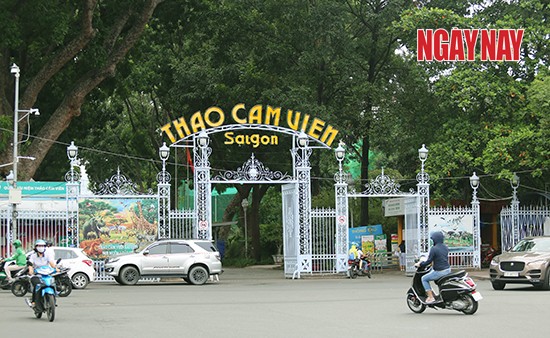 Cổng chính Thảo Cầm Viên Sài Gòn. Ảnh: Nhóm PV tại TP.HCM