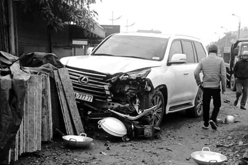 Chủ chiếc ô tô Lexus biển ngũ quý gây tai nạn chết người ở Sóc Sơn là ai?