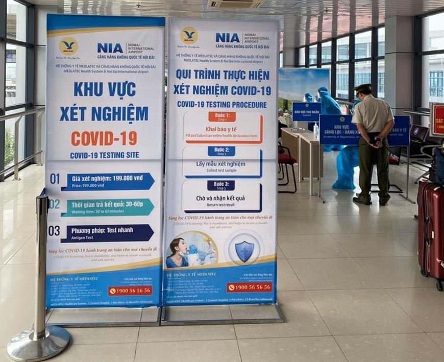 Sân bay Nội Bài dừng dịch vụ test nhanh COVID-19 sau 5 tháng triển khai