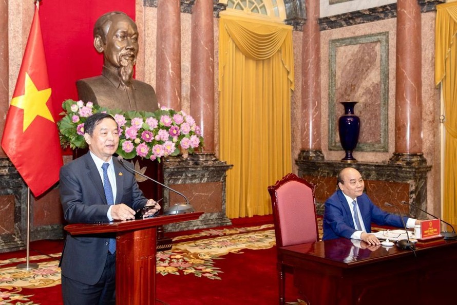 Chủ tịch HĐQT Lê Viết Hải tại buổi tiếp kiến Chủ tịch nước Nguyễn Xuân Phúc