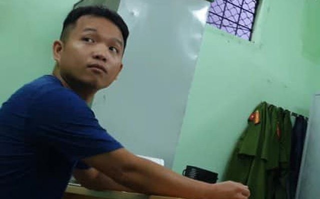 Thiếu úy Phạm Thái Vinh, người vừa bị bắt và tước quân tịch. Ảnh: PLO