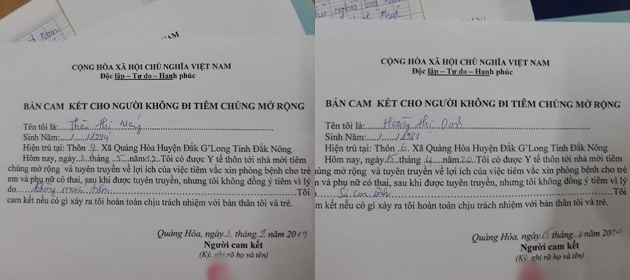 Nhiều hộ dân Đắk Nông từ chối tiêm vaccine bạch hầu