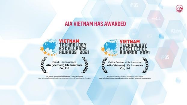 AIA Việt Nam nhận liền 2 giải thưởng lớn về công nghệ 