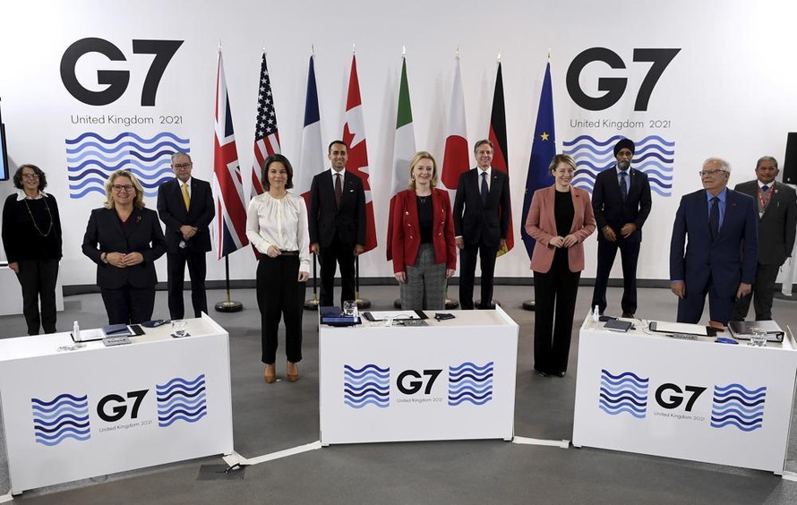Nhóm nước G7 bàn cách đối phó với Nga và Trung Quốc