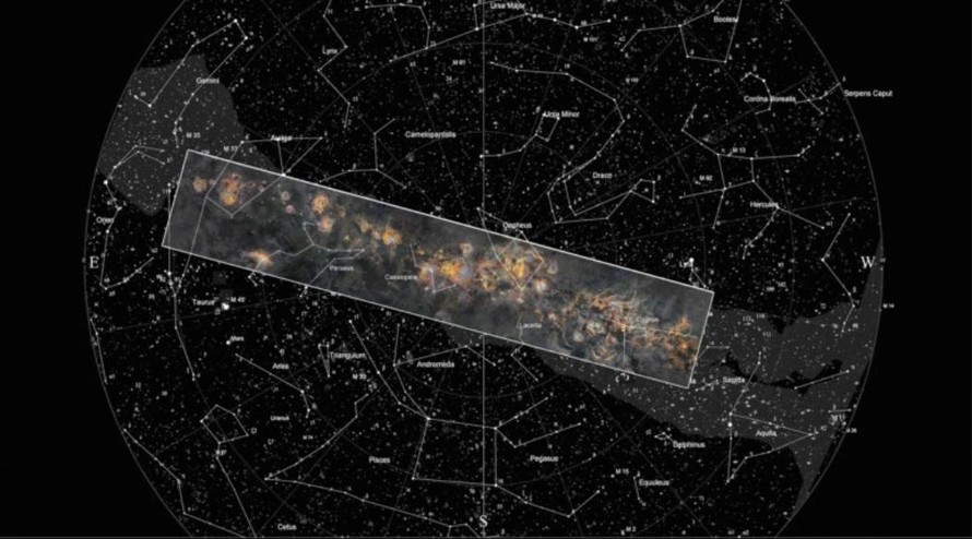 Bức ảnh chụp dải Ngân Hà tốn 12 năm thực hiện, 1250 giờ phơi sáng