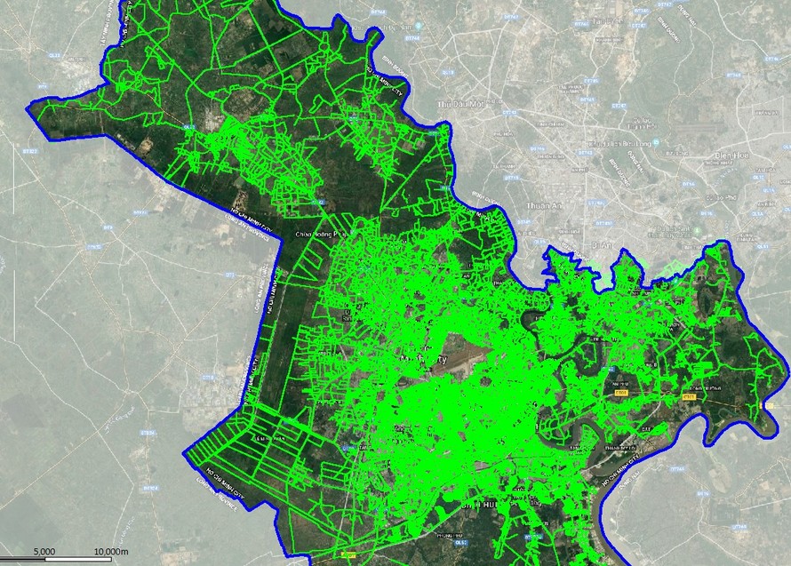 Bản đồ vùng phủ NB-IoT của Viettel tại TP HCM