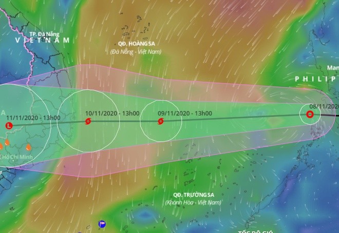 Dự báo đường đi của áp thấp nhiệt đới trên Biển Đông trong những ngày tới