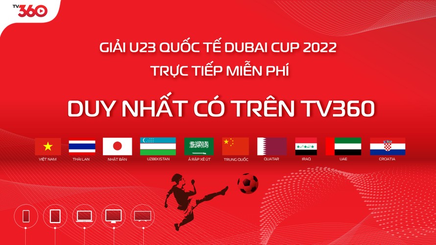 Viettel đã có bản quyền truyền hình U23 Dubai Cup 2022
