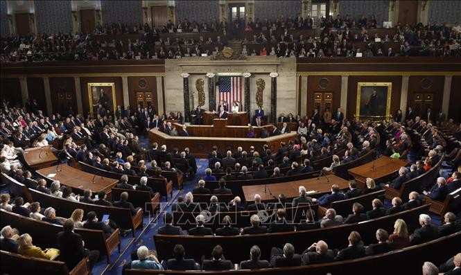 Toàn cảnh phiên họp Quốc hội Mỹ tại Washington DC ngày 5/2/2019. Ảnh: AFP/TTXVN