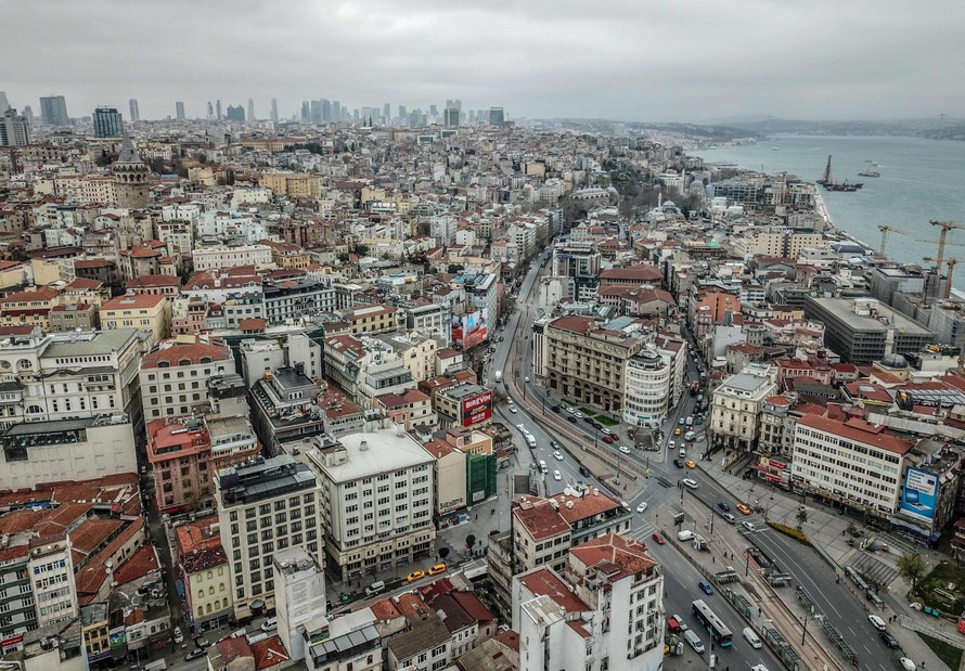 Quận Karaköy, trung tâm của thủ đô Istanbul, Thổ Nhĩ Kỳ. Ảnh: Dailysabah.