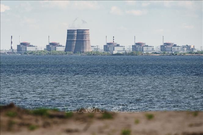 Toàn cảnh nhà máy điện hạt nhân Zaporizhzhia ở Ukraine. Ảnh: AFP
