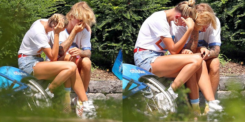 Không tình tứ, cặp đôi Justin - Hailey ôm nhau khóc nức nở nơi công cộng