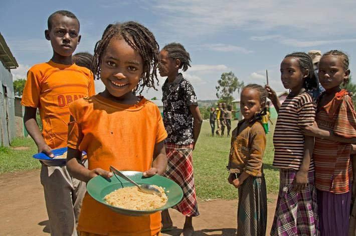 Trẻ em ở Ethiopia (Ảnh: FAO)