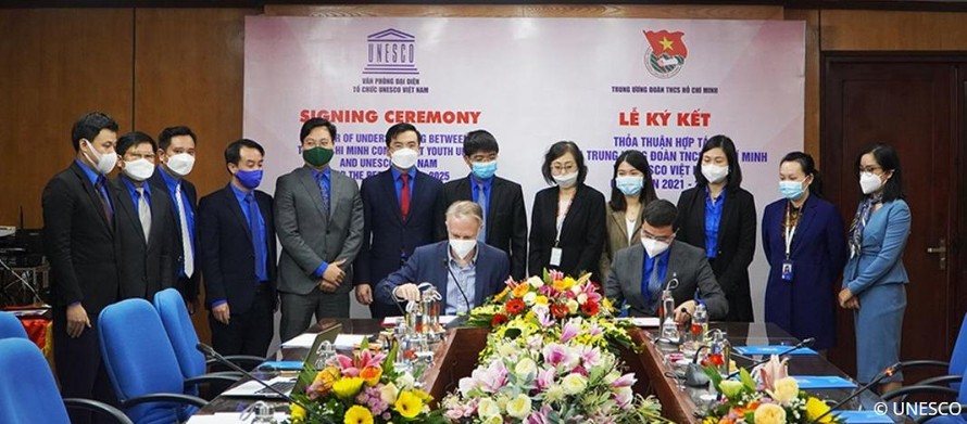 Trung ương Đoàn và UNESCO ký thỏa thuận hợp tác tại Việt Nam giai đoạn 2021 – 2025 