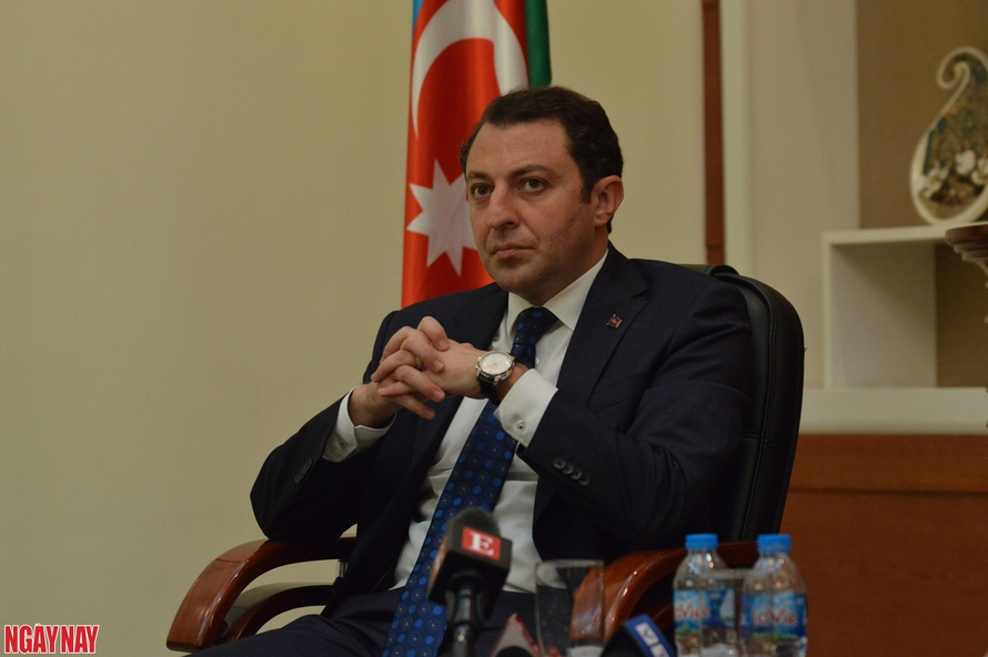 Thứ trưởng Ngoại giao Azerbaijan Elnur Mammadov. Ảnh: Hoàng Hiệp