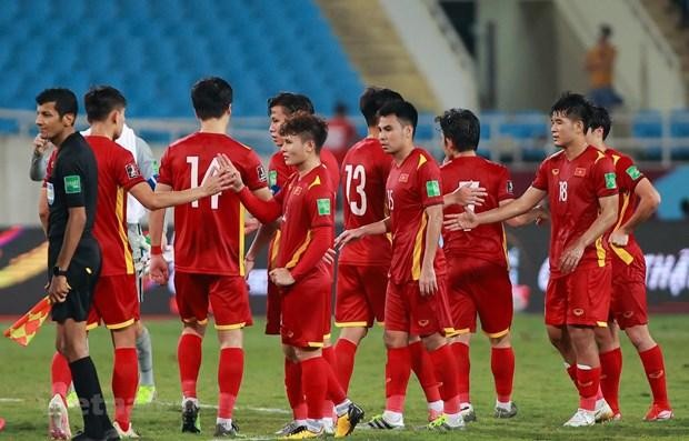 Đội tuyển Việt Nam đã chốt danh sách 24 cầu thủ cho chuyến làm khách trên sân Australia. (Ảnh: PV/Vietnam+)