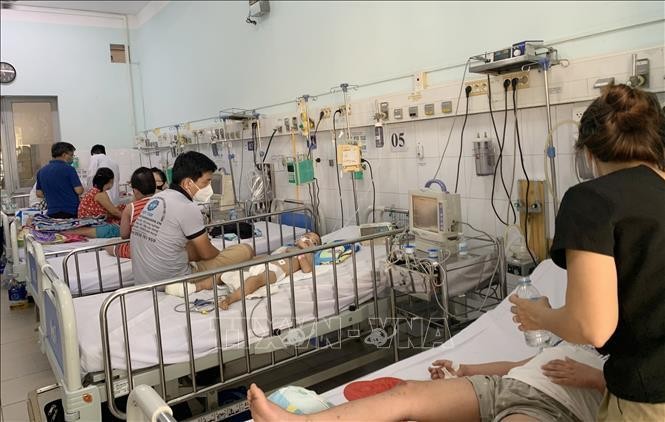 Nhiều bệnh nhi nhập viện do sốt xuất huyết tại Bệnh viện Nhi đồng 2, TP Hồ Chí Minh (ảnh tư liệu).