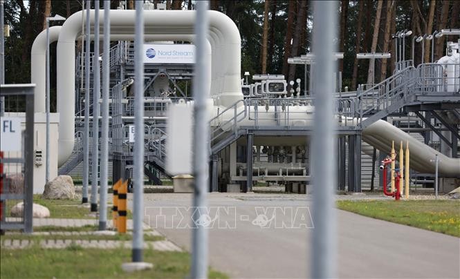 Cơ sở nhận và chuyển khí đốt thuộc dự án Dòng chảy phương Bắc 1 ở Lubmin, Đức ngày 30/8/2022. Ảnh: AFP/TTXVN