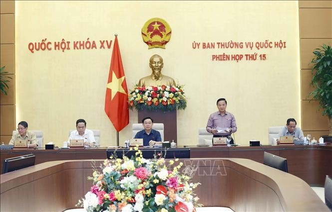 Phó Chủ tịch Quốc hội Nguyễn Khắc Định phát biểu. Ảnh: Doãn Tấn/TTXVN